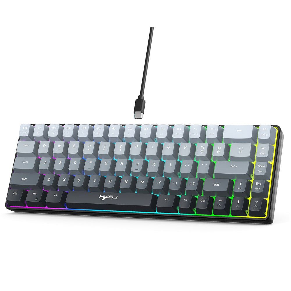 Keyboard HXSJ V200 Ergonomic 68 Keys