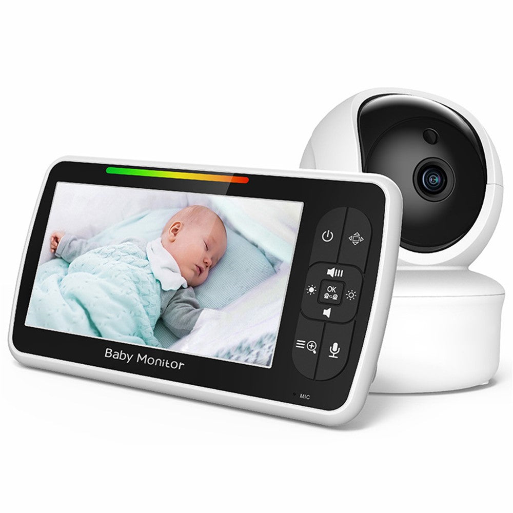 SM650 Baby Monitor 5-inch Display Two-Way Voice 2.4GHz Indoor Surveillance Camera
