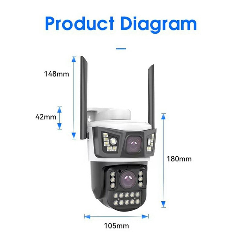 V421A WiFi Outdoor Security Camera Full Color Night Vision 360