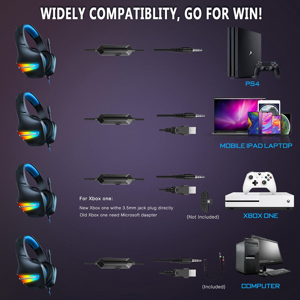 Gaming Headset ERXUNG J6 RGB