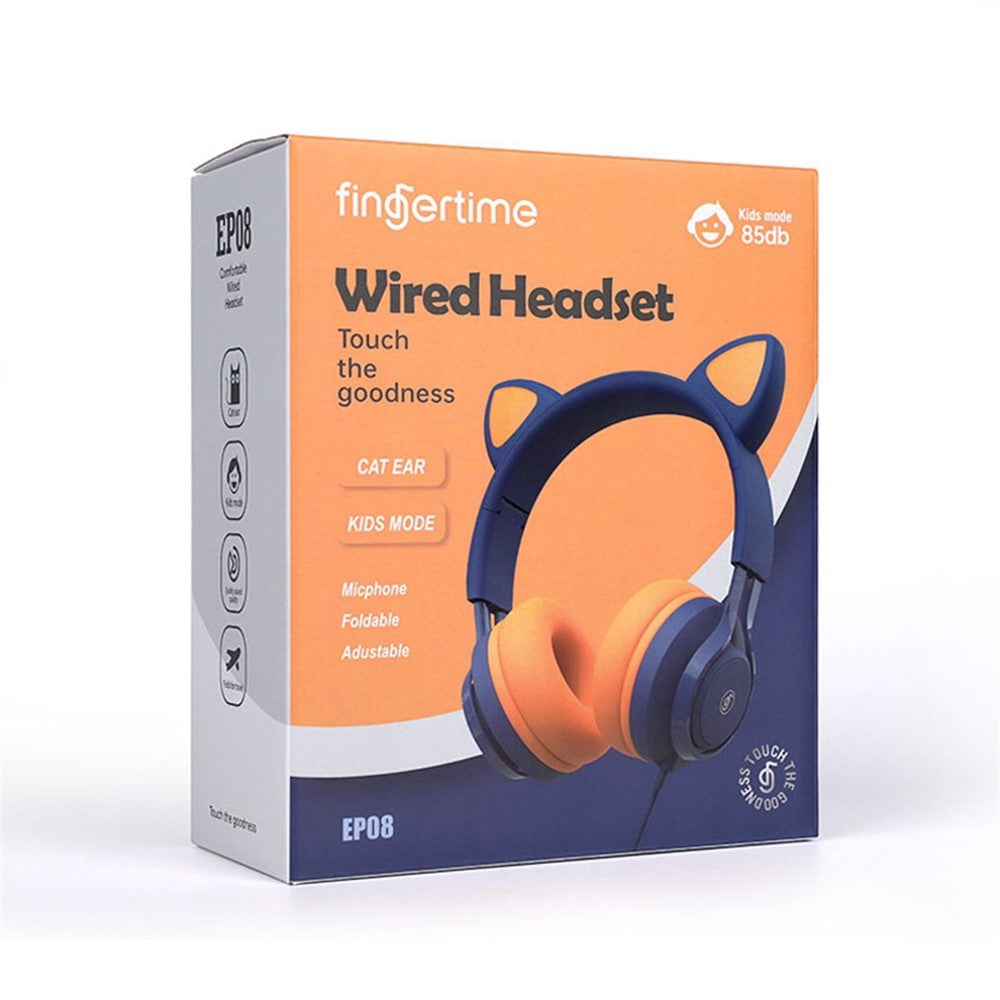 Headphones FINGERTIME EP08 Lovely Cute Cat Ear Decor