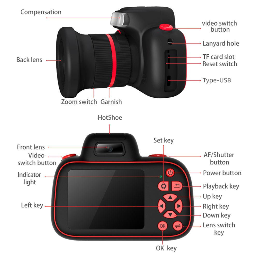 Mirrorless Camera D6PRO 4K Video Recorder