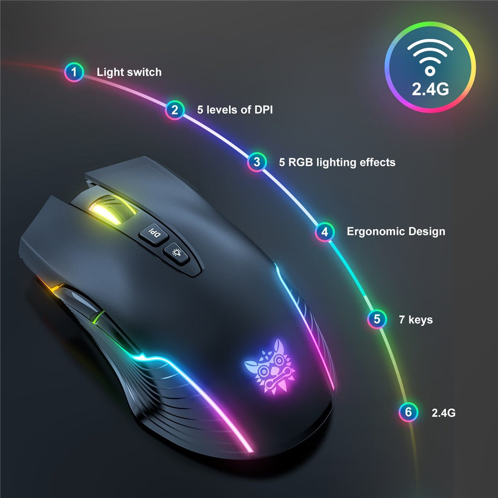 Gaming Mouse ONIKUMA CW905 Rechargeable 2.4G Wireless