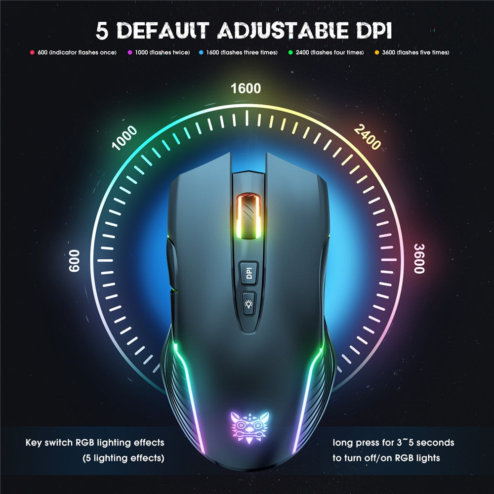 Gaming Mouse ONIKUMA CW905 Rechargeable 2.4G Wireless