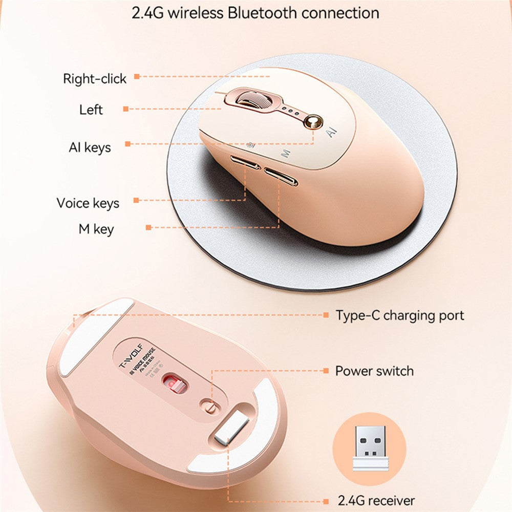 Smart Mouse AI Voice T-WOLF M7