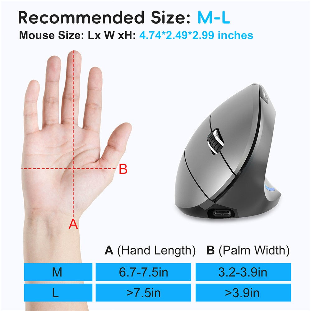 Vertical Mouse Ergonomic HXSJ