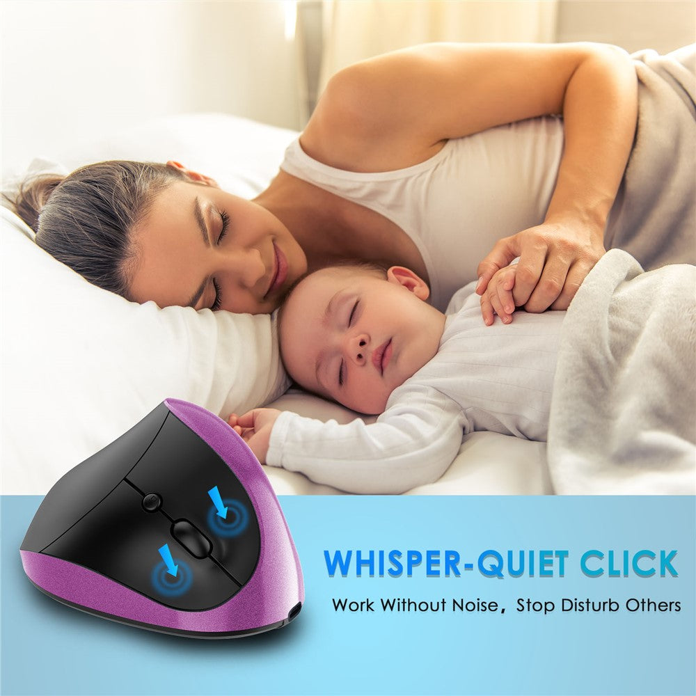 Vertical Mouse Rechargeable Ergonomic Wireless 2.4G