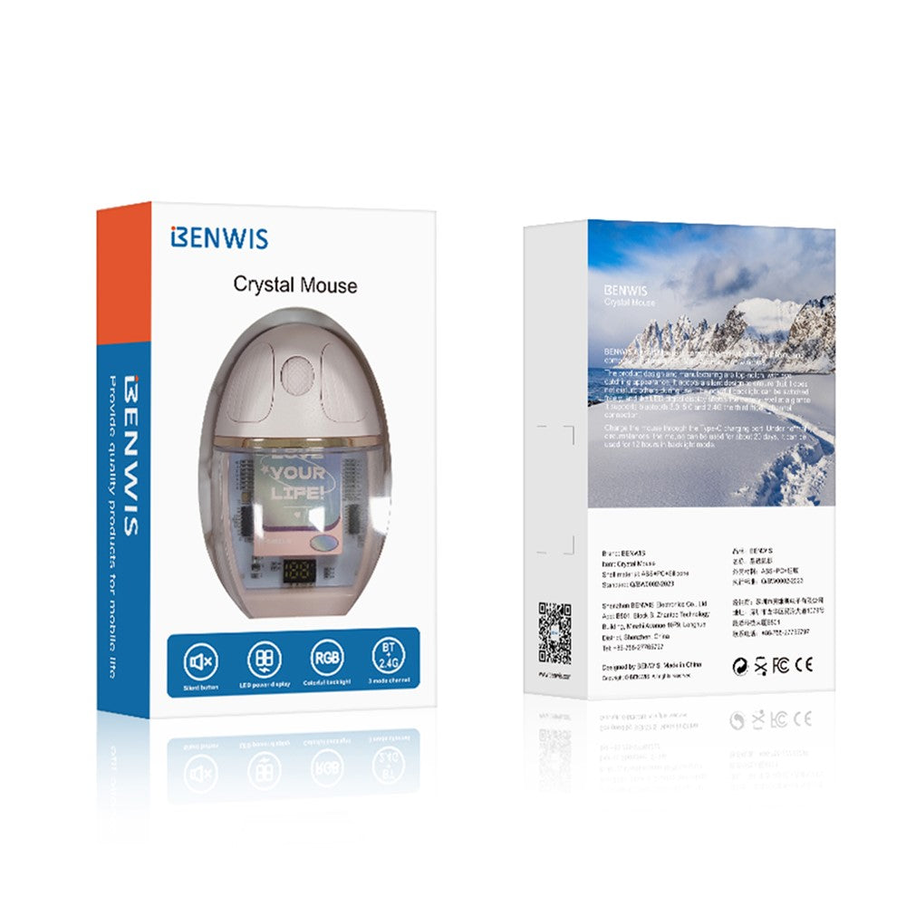 Crystal Mouse Silent BENWIS OT-CMS-WH