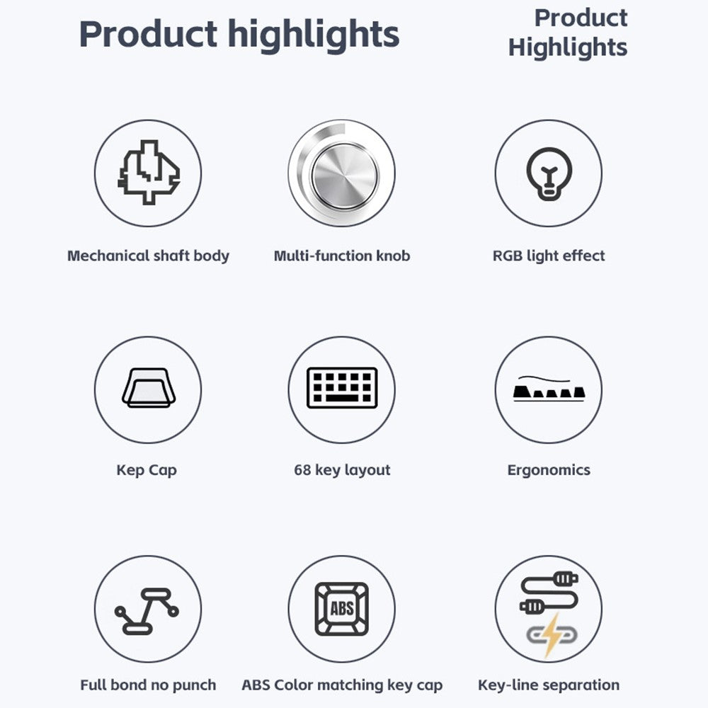 Keyboard Mechanical  Y-FRUITFUL K78