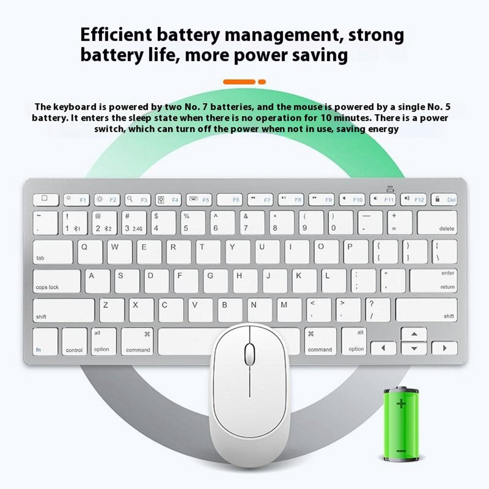 Keyboard and Mouse Set B666+MS-800 Wireless Bluetooth