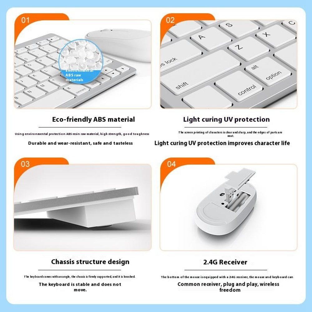 Keyboard and Mouse Set B666+MS-800 Wireless Bluetooth