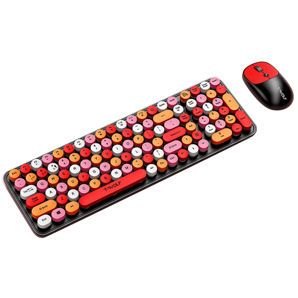 Keyboard Mouse Set   T-WOLF TF350 2.4G Wireless