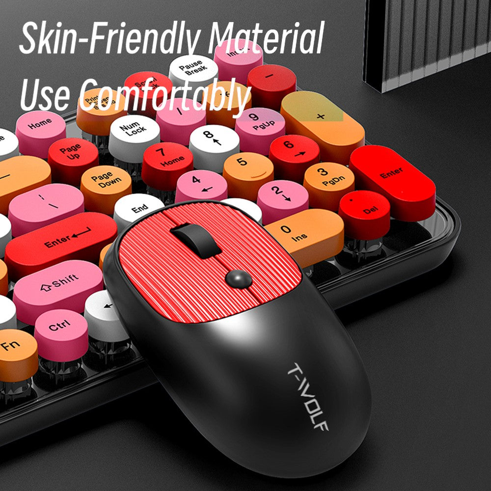 Keyboard Mouse Set   T-WOLF TF350 2.4G Wireless