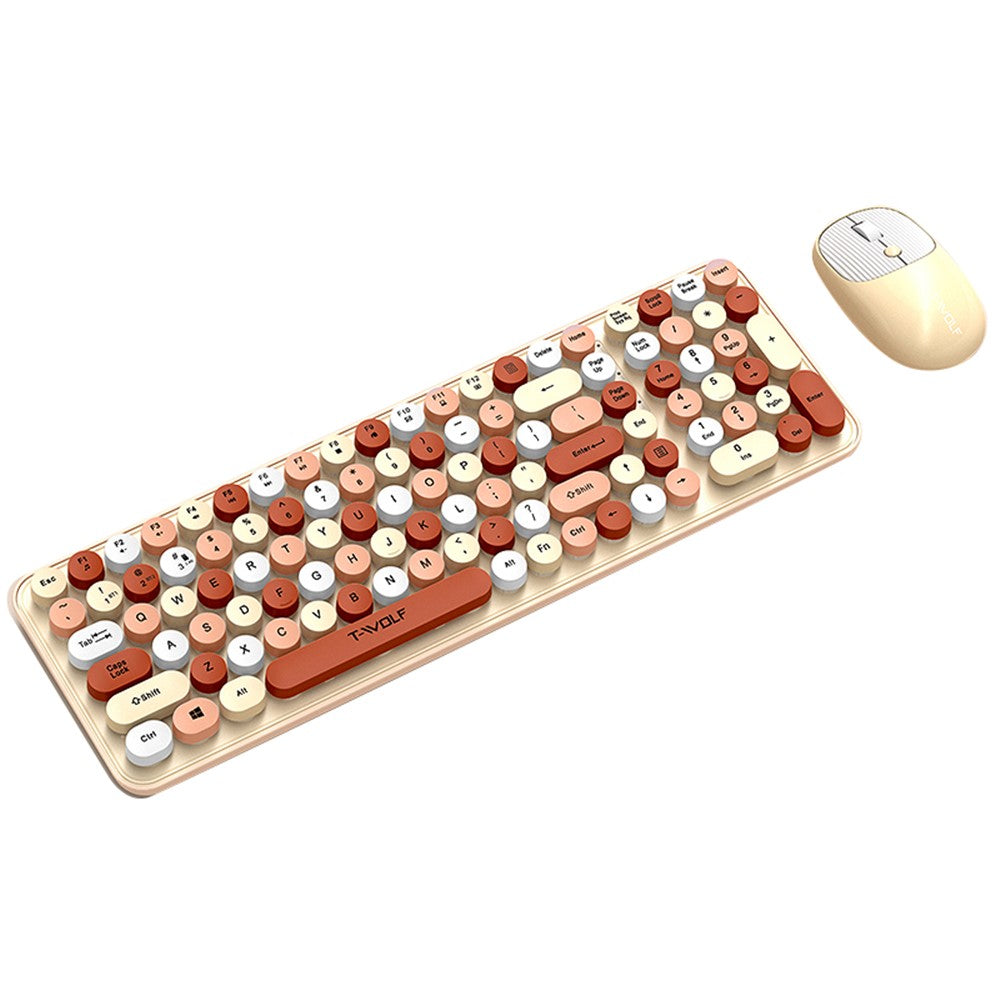 Keyboard Mouse Set   T-WOLF TF350 2.4G Wireless