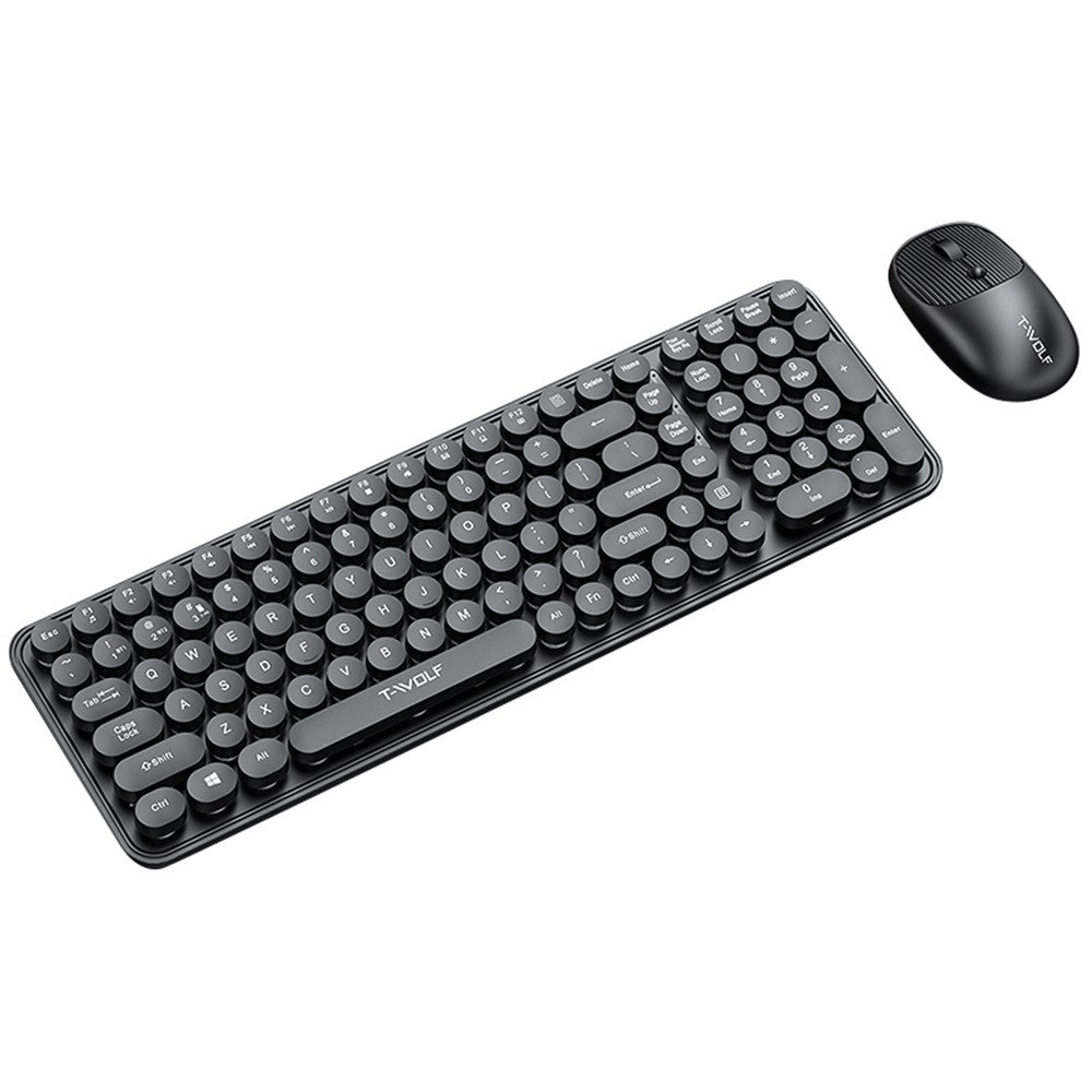 Keyboard Mouse Set   T-WOLF TF350 2.4G Wireless