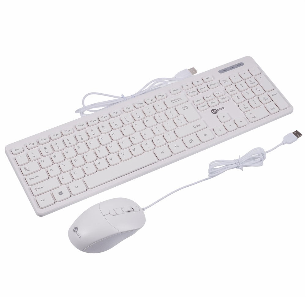 LECOO CM102 Wired USB Keyboard and Mouse