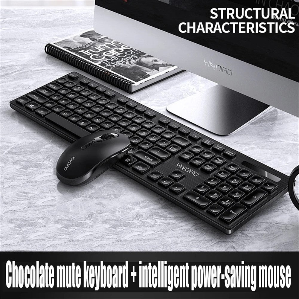 Set Keyboard Mouse YINDIAO V3Max 2.4G Wireless