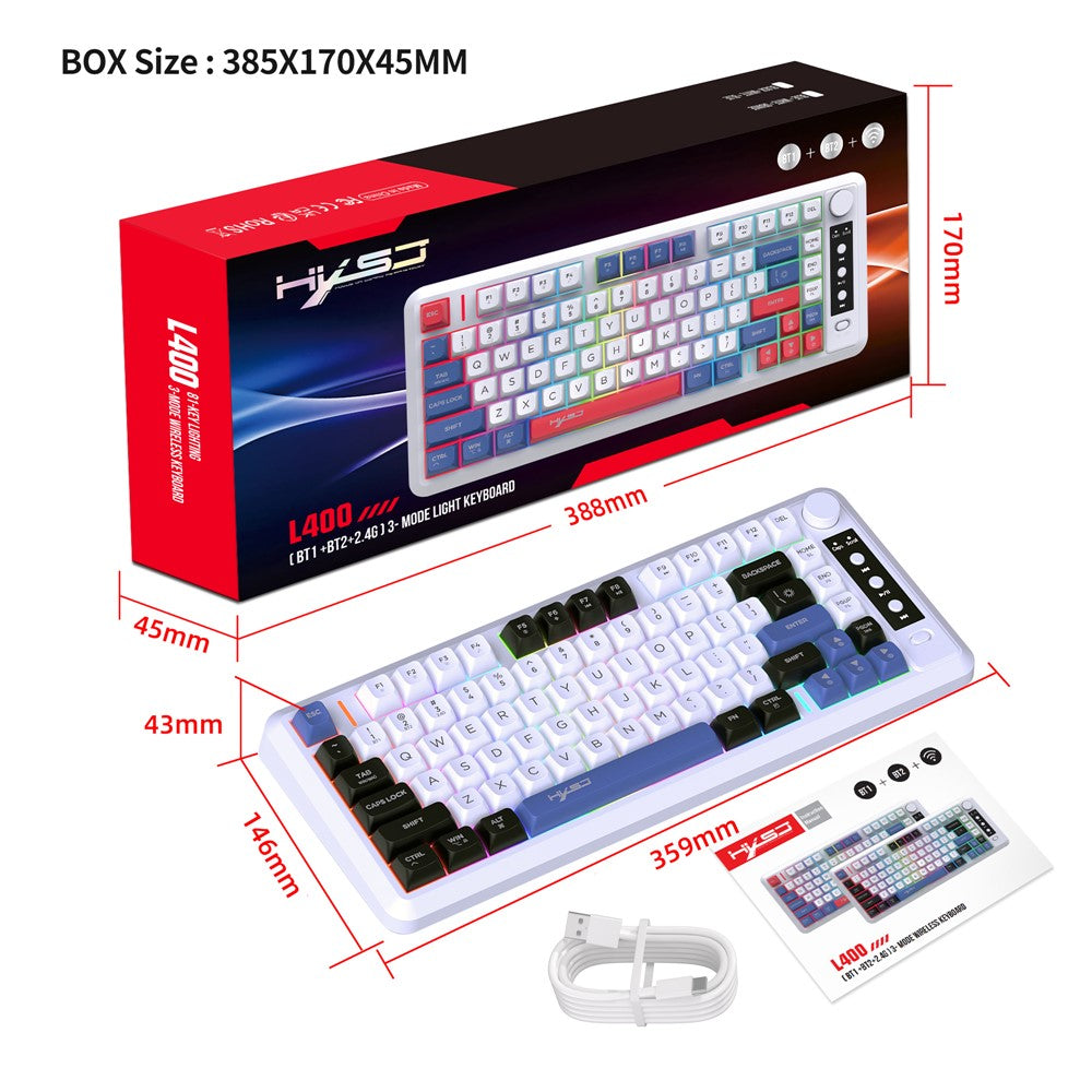 Keyboard HXSJ L400 81 Keys with RGB Backlit