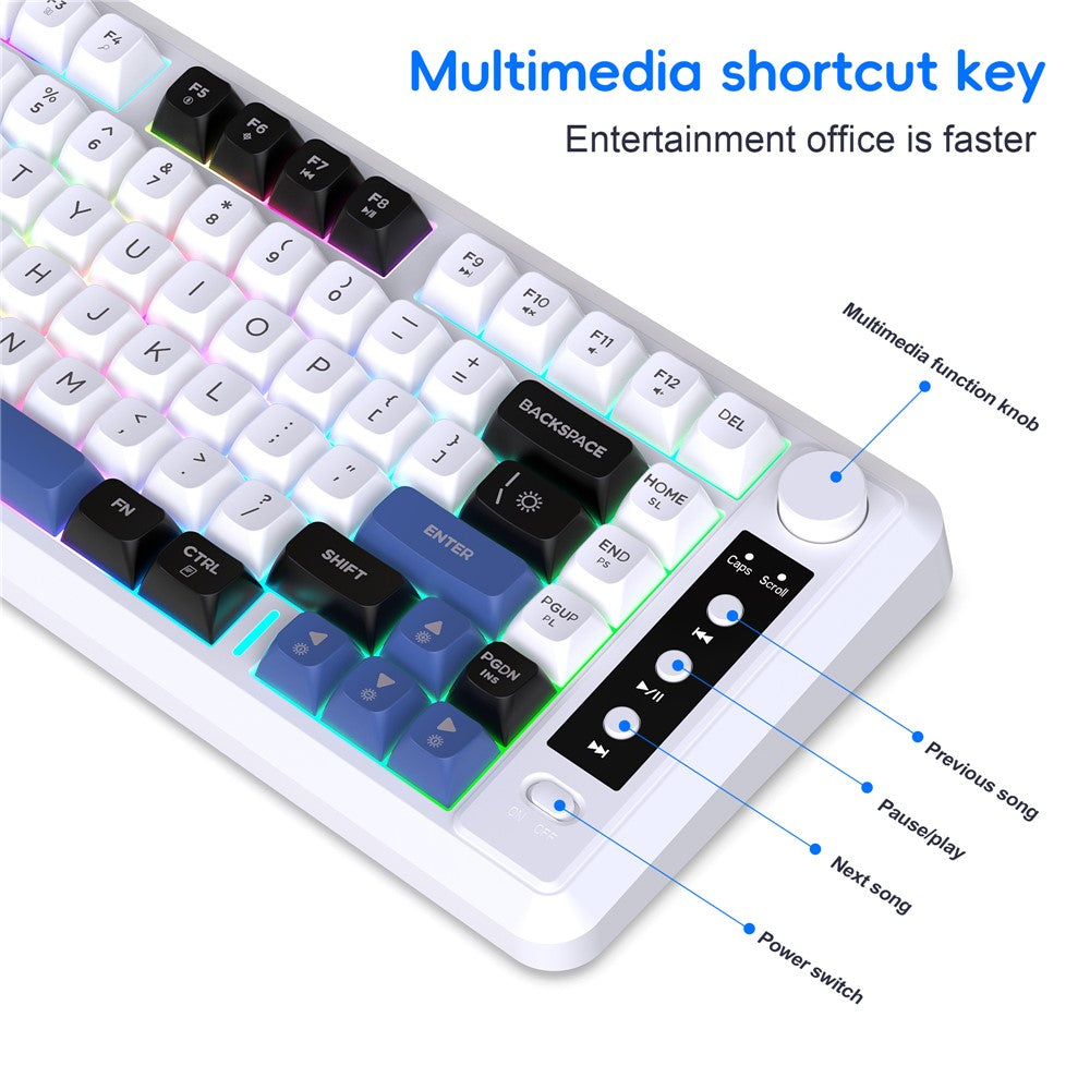 Keyboard HXSJ L400 81 Keys with RGB Backlit