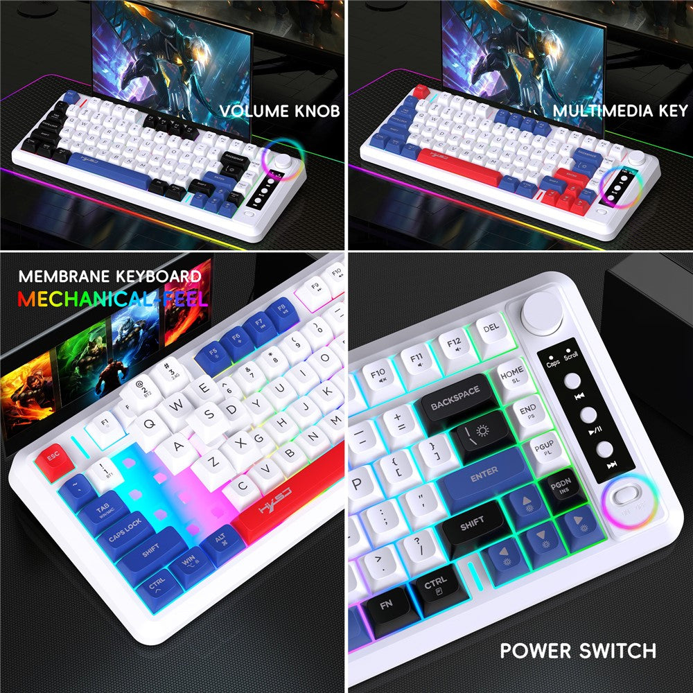 Keyboard HXSJ L400 81 Keys with RGB Backlit