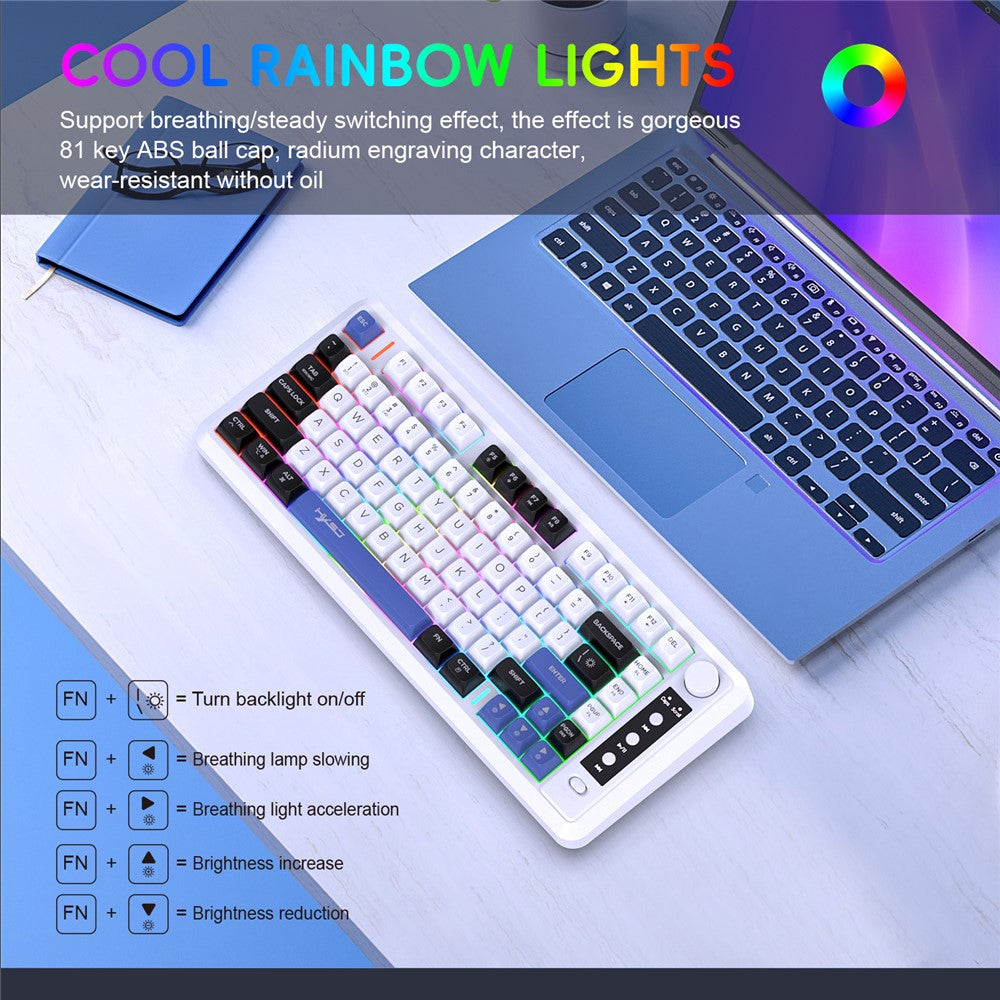 Keyboard HXSJ L400 81 Keys with RGB Backlit