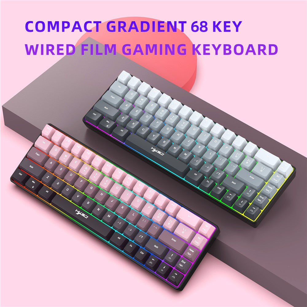 Keyboard HXSJ V200 Ergonomic 68 Keys