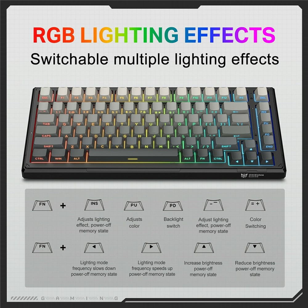 Mechanical Keyboard ONIKUMA G83 82-Key