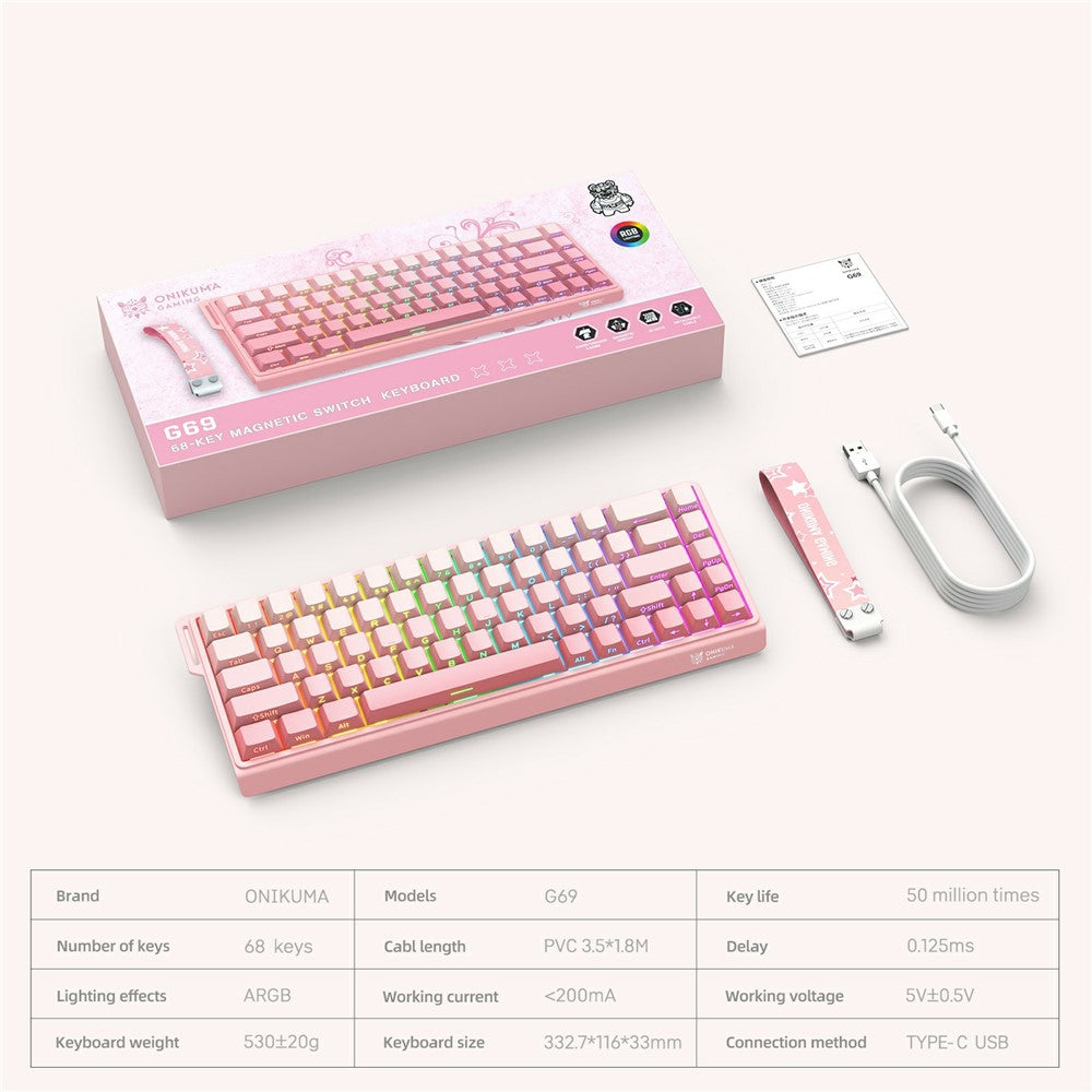 Gaming Keyboard ONIKUMA G69 68 Keys