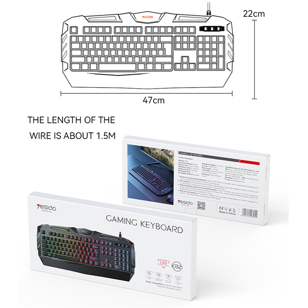 Gaming Keyboard YESIDO KB21