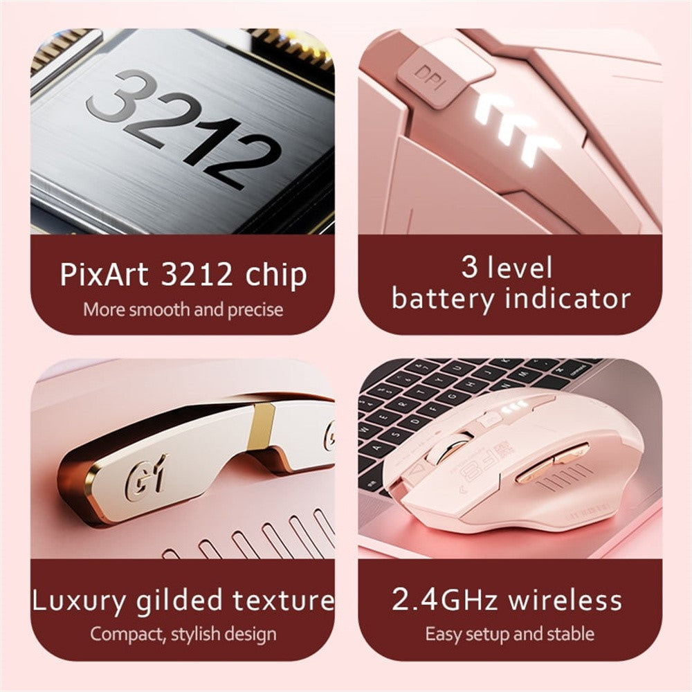 Gaming Mouse INPHIC F8 Rechargeable 2.4G Wireless