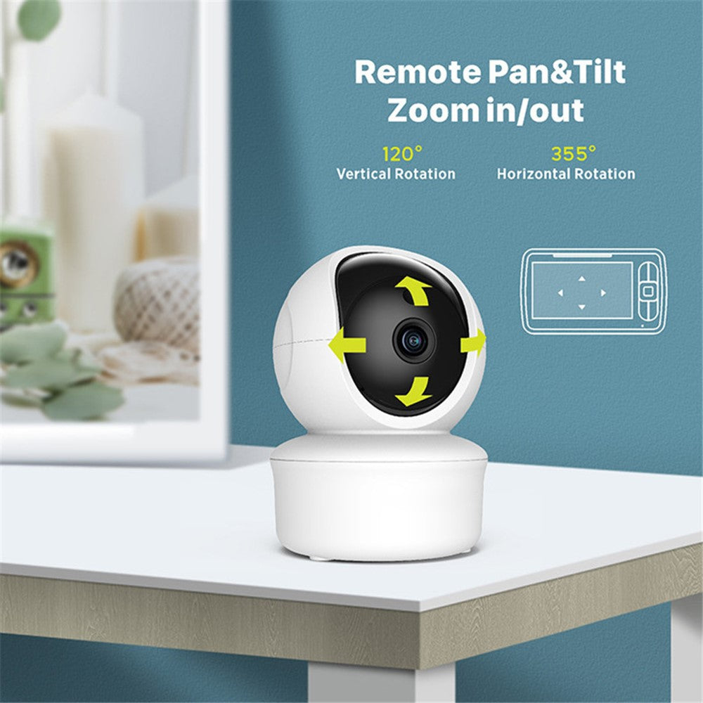SM650 Baby Monitor 5-inch Display Two-Way Voice 2.4GHz  Indoor Surveillance Camera