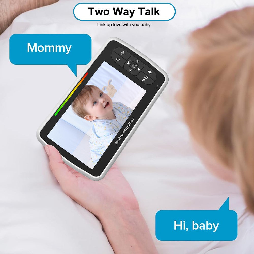 SM650 Baby Monitor 5-inch Display Two-Way Voice 2.4GHz  Indoor Surveillance Camera