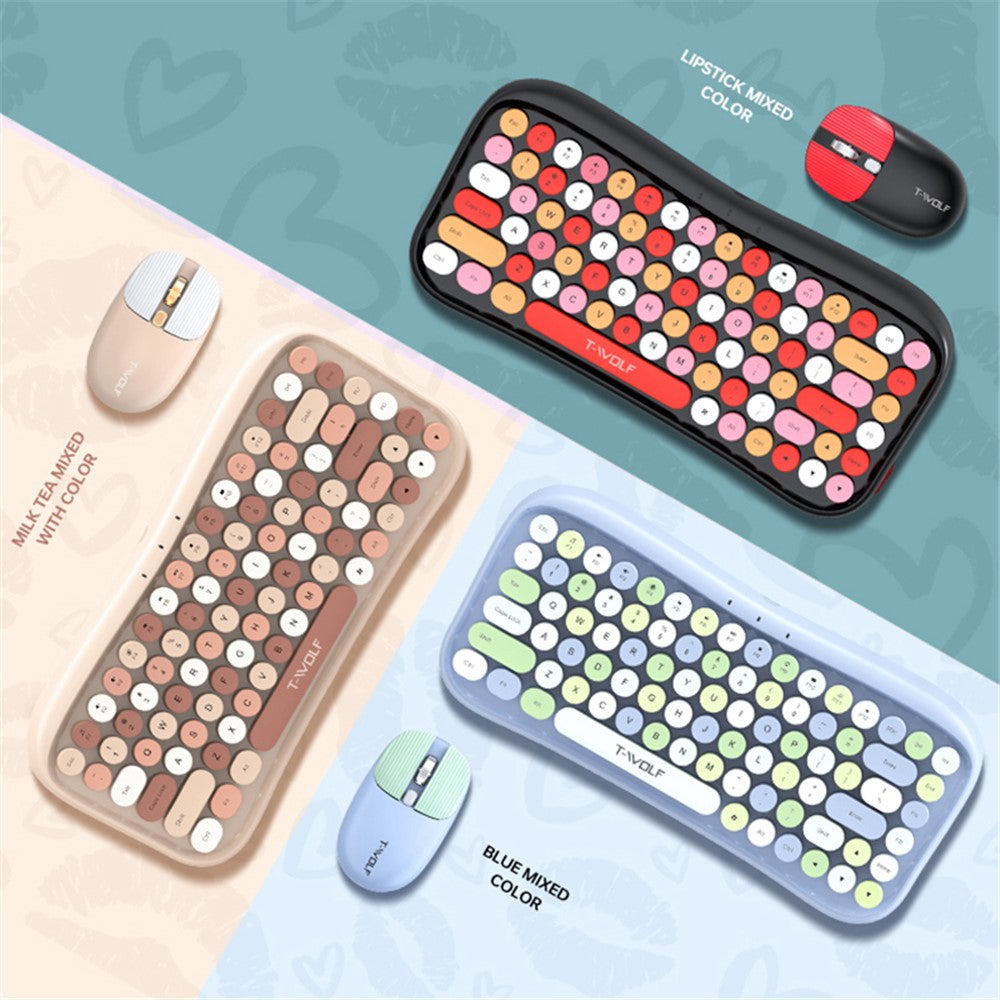 Keyboard Mouse Set T-WOLF TF660 Bluetooth