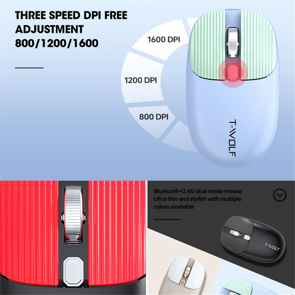 Keyboard Mouse Set T-WOLF TF660 Bluetooth