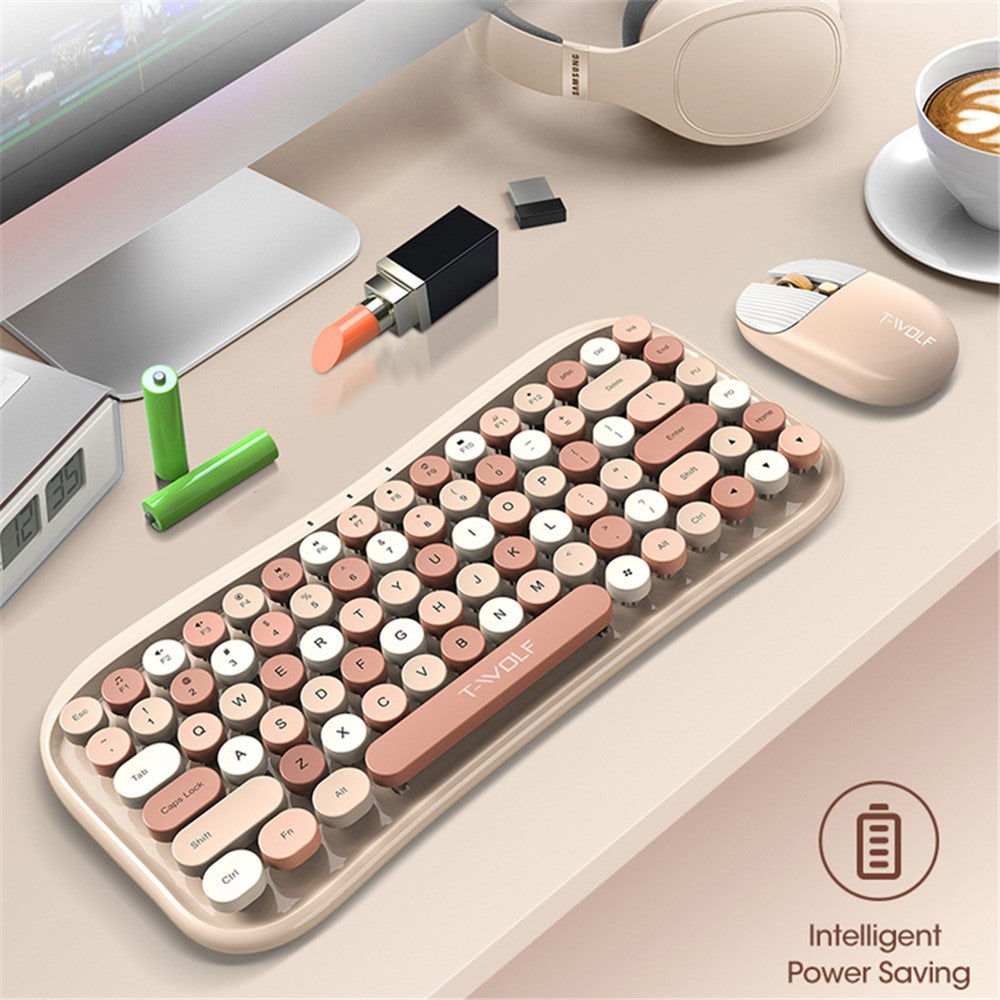 Keyboard Mouse Set T-WOLF TF660 Bluetooth