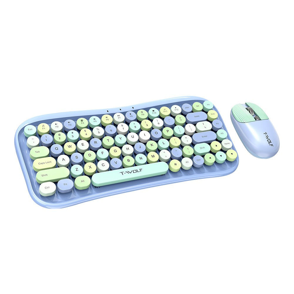 Keyboard Mouse Set T-WOLF TF660 Bluetooth