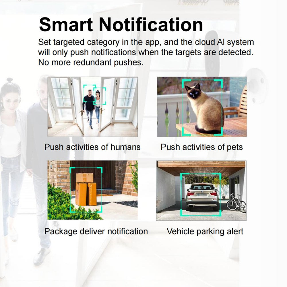 HUBVIEW CG6 2.4G WiFi Outdoor Surveillance Camera