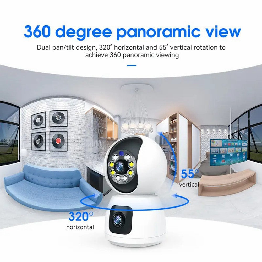 P221B Dual Lens Indoor Security Camera 2MP