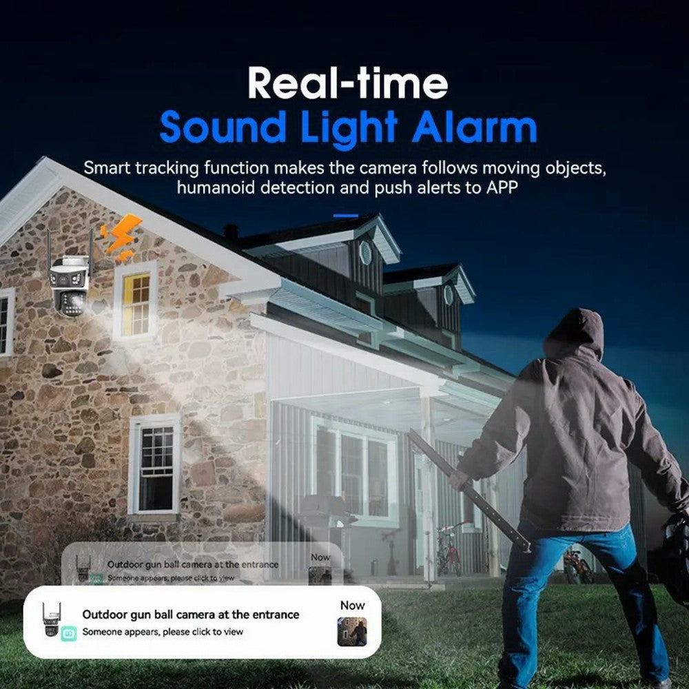 V421A WiFi Outdoor Security Camera Full Color Night Vision 360