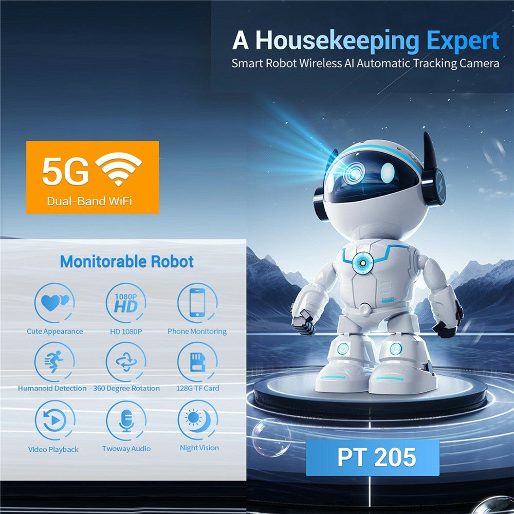 ESCAM PT205 Robot Design Home Camera