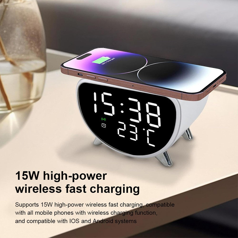 Hidden Camera 15W Charger, Clock