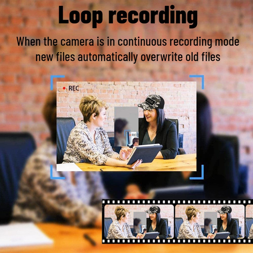 Baseball Cap Camera  HD 1080P