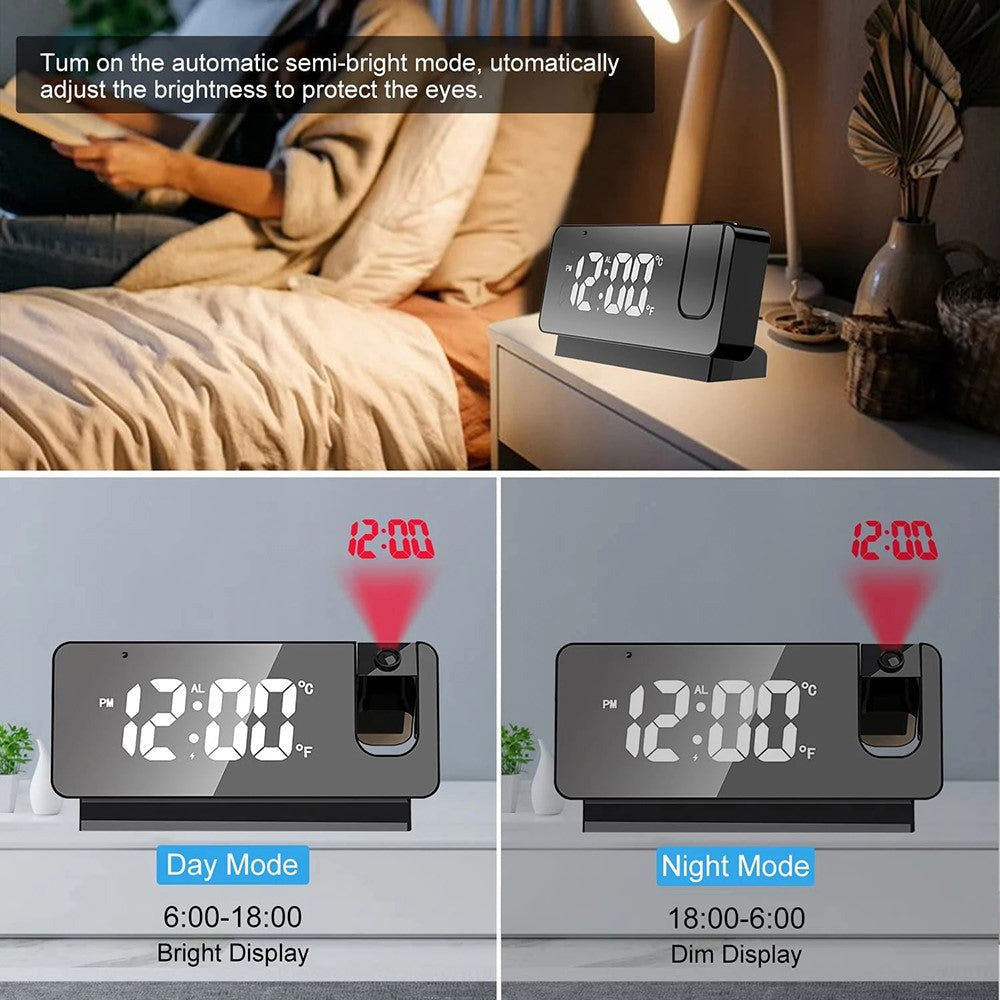 Projection Alarm Clock WiFi Camera