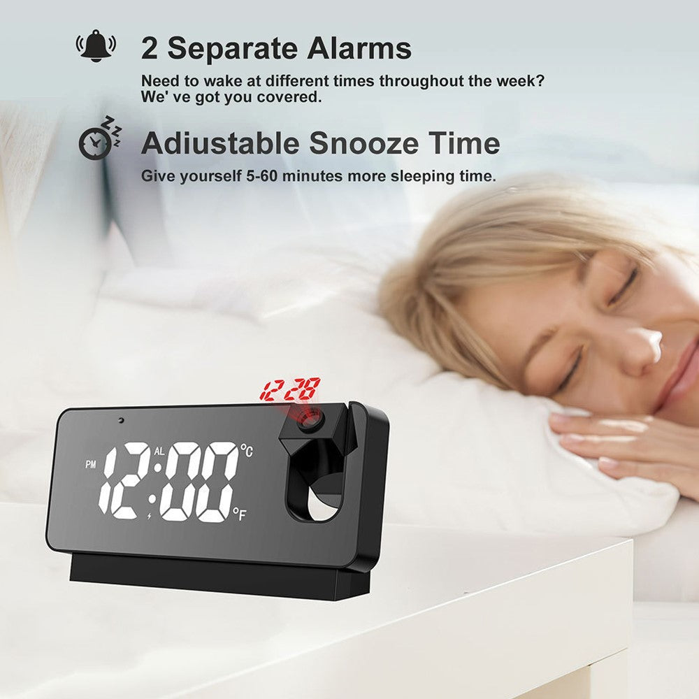 Projection Alarm Clock WiFi Camera