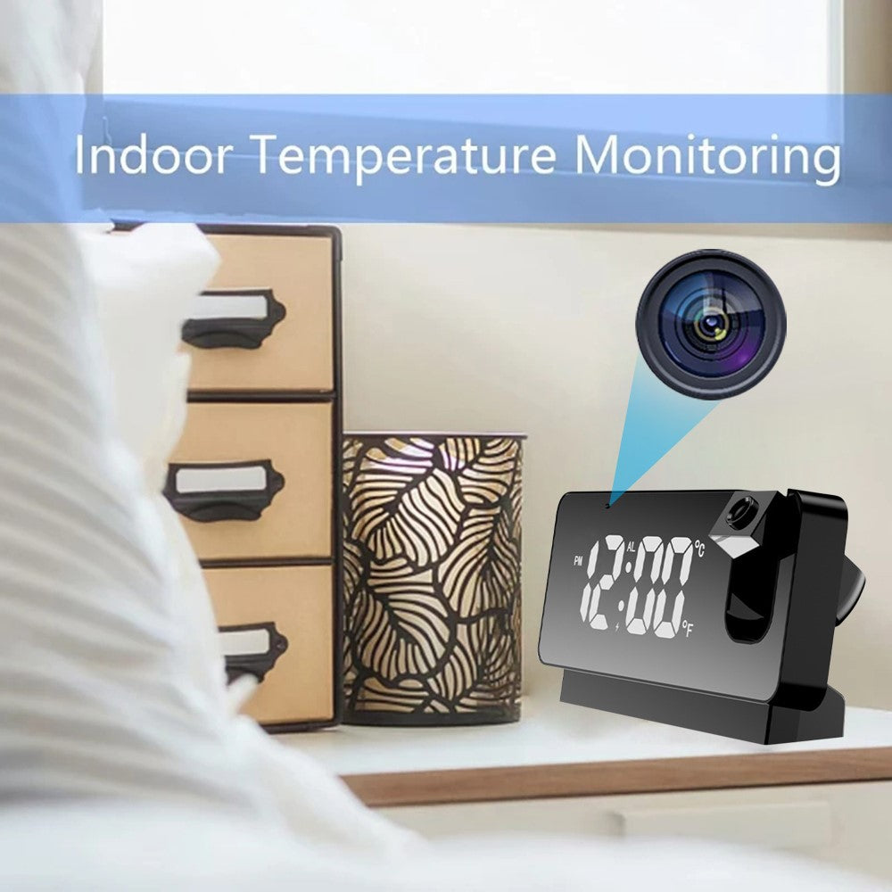 Projection Alarm Clock WiFi Camera