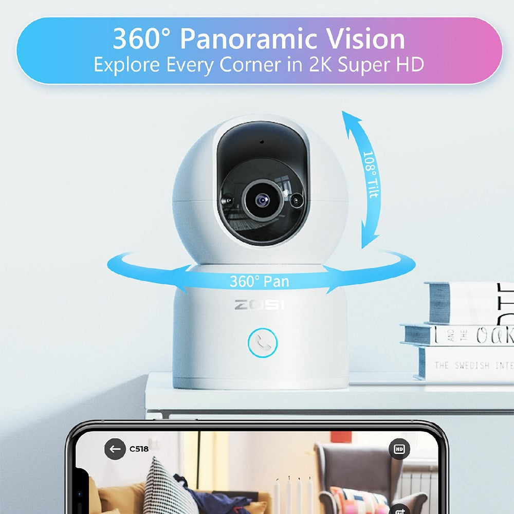 ZOSI C518 3MP HD Indoor Surveillance Camera