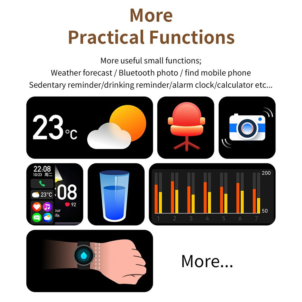 Smartwatch CY19 1.32 inch AMOLED Screen