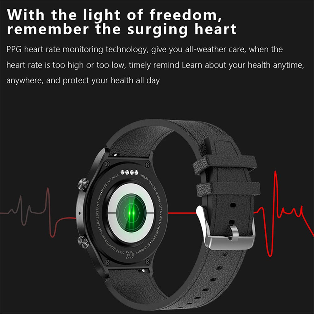 Smartwatch GT08 1.32 inch IPS TFT Touch Screen Ultra-thin Multi-function Sports Smart Watch Support Bluetooth-compatible Call Music