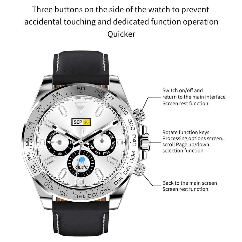 Smartwatch AW13 Leather Strap