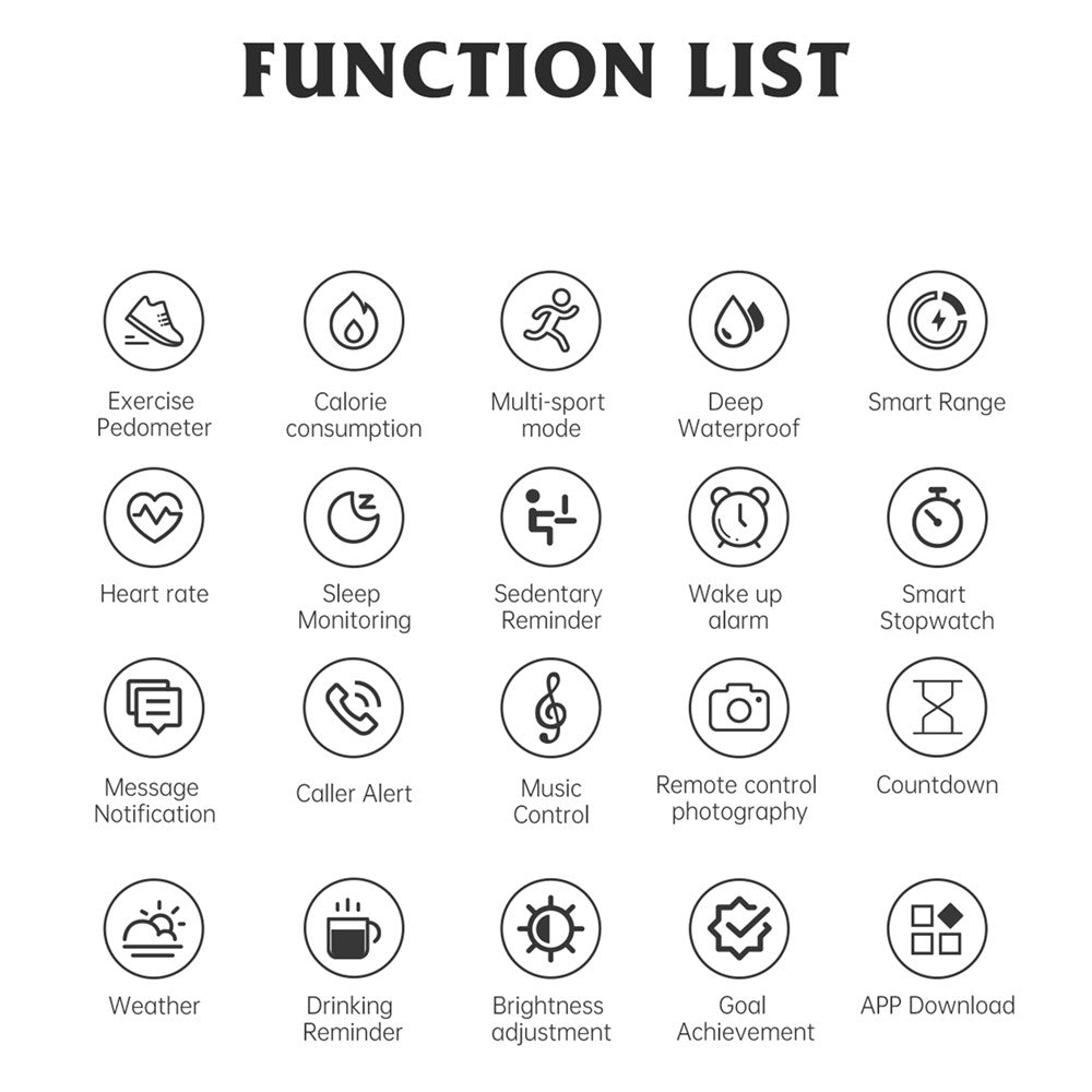 Smartwatch AW13 Leather Strap